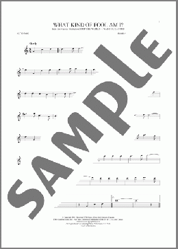 What Kind Of Fool Am I?(Leslie Bricusse) 楽譜 アルトサックス（ソロ） ダウンロード