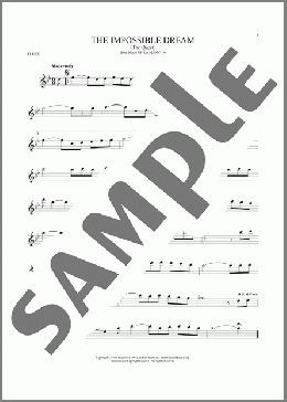 The Impossible Dream (The Quest)(Joe Darion/Mitch Leigh) 楽譜 フルート ダウンロード