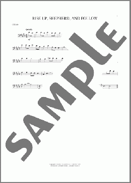 Rise Up, Shepherd, And Follow(African-American Spiritual) 楽譜 チェロ ダウンロード