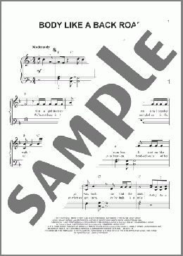 Body Like A Back Road(Sam Hunt) 楽譜 ピアノ（ソロ） ダウンロード