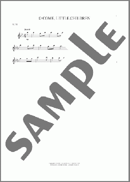 O Come, Little Children(J.P.A. Schulz/C. von Schmidt) 楽譜 フルート ダウンロード