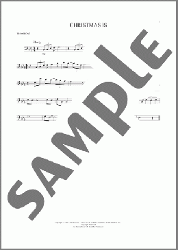 Christmas Is(Percy Faith/Spence Maxwell) 楽譜 トロンボーン（ソロ） ダウンロード