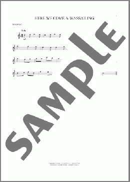 Here We Come A-Wassailing(Traditional) 楽譜 テナーサックス（ソロ） ダウンロード