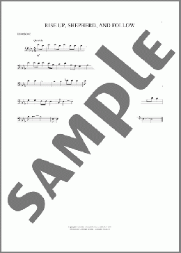 Rise Up, Shepherd, And Follow(African-American Spiritual) 楽譜 トロンボーン（ソロ） ダウンロード
