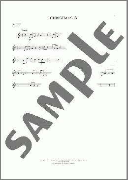 Christmas Is(Percy Faith/Spence Maxwell) 楽譜 クラリネット ダウンロード