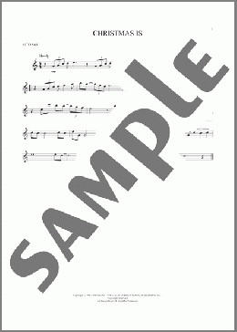 Christmas Is(Percy Faith/Spence Maxwell) 楽譜 アルトサックス（ソロ） ダウンロード