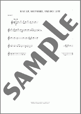 Rise Up, Shepherd, And Follow(African-American Spiritual) 楽譜 トランペット（ソロ） ダウンロード