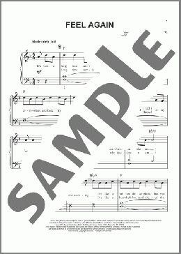 Feel Again(OneRepublic) 楽譜 ピアノ（ソロ） ダウンロード