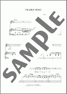 Cradle Song(Mozart) 楽譜 ピアノ & ボーカル ダウンロード