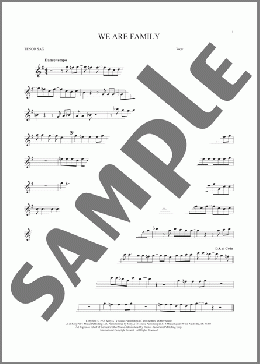 We Are Family(Sister Sledge) 楽譜 テナーサックス（ソロ） ダウンロード