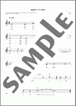 Glorify Thy Name(Donna Adkins) 楽譜 その他 ダウンロード