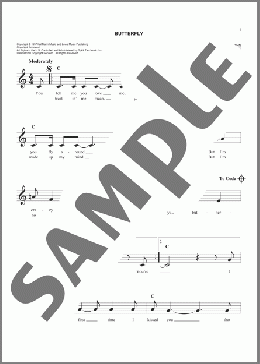 Butterfly(Andy Williams/Charlie Gracie) 楽譜 その他 ダウンロード