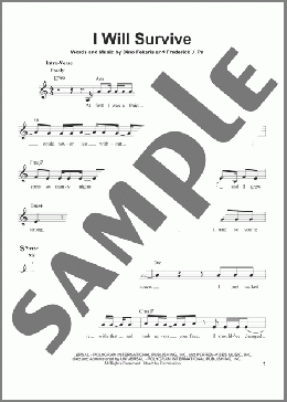 I Will Survive(Gloria Gaynor/Chantay Savage) 楽譜 その他 ダウンロード