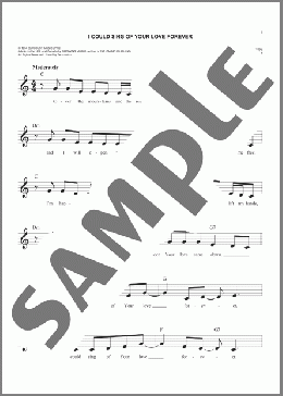 I Could Sing Of Your Love Forever(Passion/Delirious?) 楽譜 その他 ダウンロード