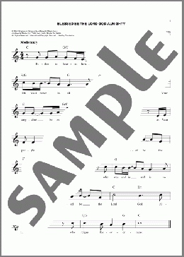Blessed Be The Lord God Almighty(Robert D. Fitts) 楽譜 その他 ダウンロード