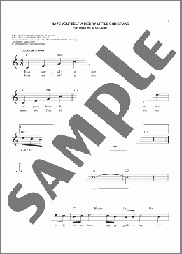 Have Yourself A Merry Little Christmas(Hugh Martin/Ralph Blane) 楽譜 その他 ダウンロード
