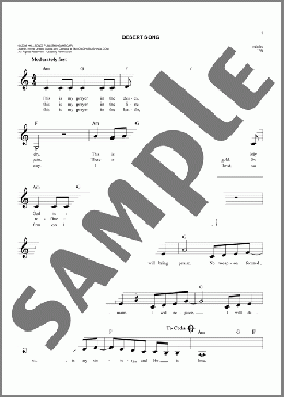 Desert Song(Brooke Ligertwood/Hillsong Worship) 楽譜 その他 ダウンロード