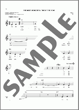 The Most Wonderful Time Of The Year(Eddie Pola/George Wyle) 楽譜 その他 ダウンロード