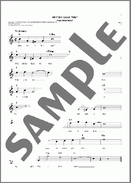 Why Do I Love You?(Jerome Kern/Oscar Hammerstein II) 楽譜 その他 ダウンロード