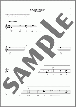 Hey, Look Me Over(Cy Coleman/Carolyn Leigh) 楽譜 その他 ダウンロード