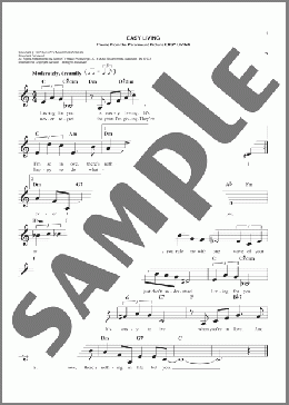Easy Living(Billie Holiday) 楽譜 その他 ダウンロード