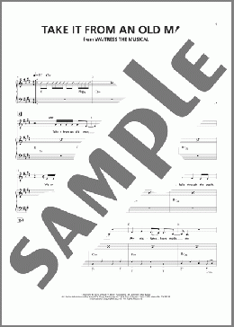 Take It From An Old Man (from Waitress The Musical)(Sara Bareilles) 楽譜 ピアノ & ボーカル ダウンロード