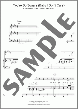 You're So Square (Baby I Don't Care)(Buddy Holly) 楽譜 その他 ダウンロード