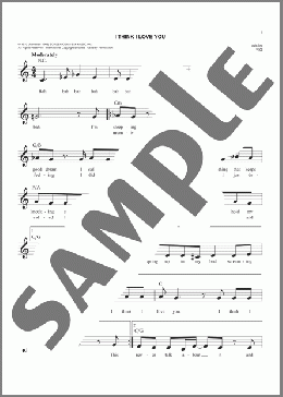 I Think I Love You(The Partridge Family) 楽譜 その他 ダウンロード