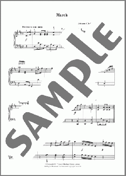 March(Johann Christoph Friedrich Bach) 楽譜 ピアノ（ソロ） ダウンロード