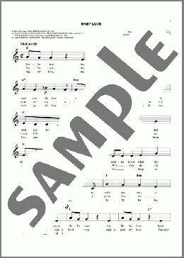 Baby Love(The Supremes) 楽譜 その他 ダウンロード