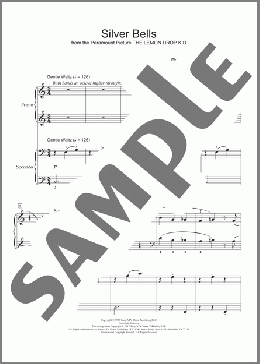 Silver Bells(Ray Evans/Jay Livingston) 楽譜 ピアノ（連弾） ダウンロード