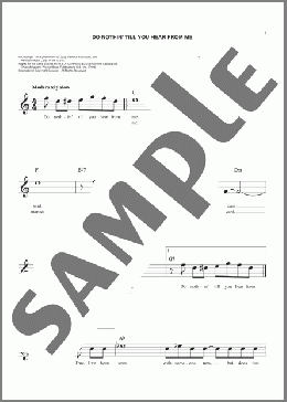 Do Nothin' Till You Hear From Me(Bob Russell) 楽譜 その他 ダウンロード
