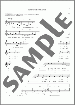 I Can't Stop Loving You(Don Gibson/Kitty Wells/Ray Charles/Conway Twitty/Elvis Presley) 楽譜 その他 ダウンロード