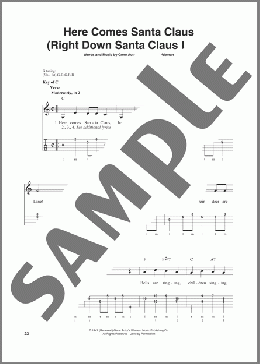 Here Comes Santa Claus (Right Down Santa Claus Lane)(Gene Autry/Oakley Haldeman) 楽譜 その他 ダウンロード