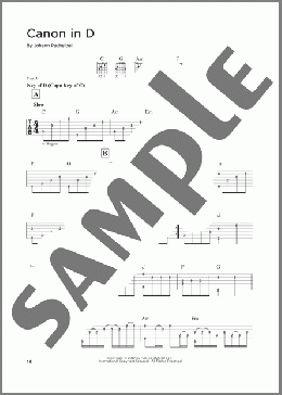 Canon In D(Johann Pachelbel) 楽譜 ギターリード ダウンロード
