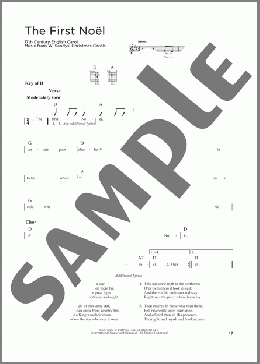 The First Noel(W. Sandys' Christmas Carols) 楽譜 ギターリード ダウンロード
