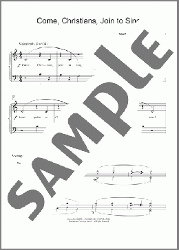 Come, Christians, Join To Sing (arr. Phillip Keveren)(Mona Rejino/Traditional/Phillip Keveren) 楽譜 ピアノ（ソロ） ダウンロード