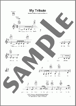 My Tribute(Andrae Crouch) 楽譜 ウクレレ（弾き語り） ダウンロード
