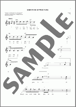 Everything Happens To Me(Tom Adair) 楽譜 その他 ダウンロード