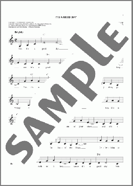 It's A Good Day(Peggy Lee) 楽譜 その他 ダウンロード