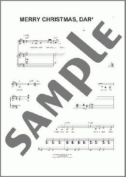 Merry Christmas, Darling(Frank Pooler/Richard Carpenter) 楽譜 ピアノ & ボーカル ダウンロード
