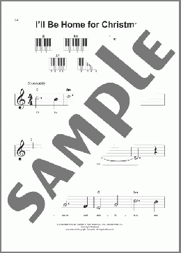 I'll Be Home For Christmas(Kim Gannon/Walter Kent) 楽譜 ピアノ（ソロ） ダウンロード