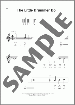 The Little Drummer Boy(Harry Simeone/Henry Onorati/Katherine Davis) 楽譜 ピアノ（ソロ） ダウンロード