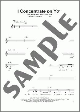 I Concentrate On You(Cole Porter) 楽譜 その他 ダウンロード