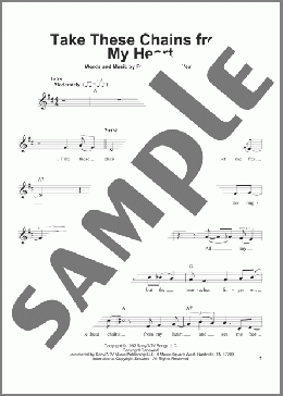 Take These Chains From My Heart(Hank Williams) 楽譜 その他 ダウンロード