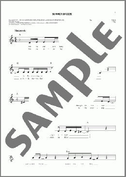 Summer Breeze(Seals & Crofts) 楽譜 その他 ダウンロード