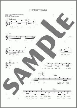 Don't Pull Your Love(Hamilton, Joe Frank & Reynolds) 楽譜 その他 ダウンロード