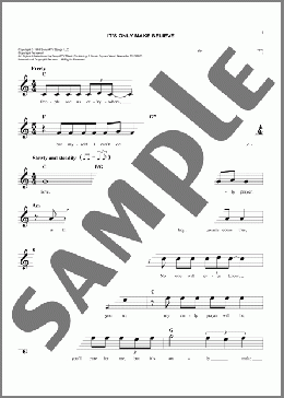It's Only Make Believe(Conway Twitty/Glen Campbell) 楽譜 その他 ダウンロード
