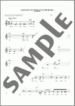 Rock-A-Bye Your Baby With A Dixie Melody(Al Jolson) 楽譜 その他 ダウンロード