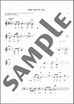 People Need The Lord(Steve Green) 楽譜 その他 ダウンロード